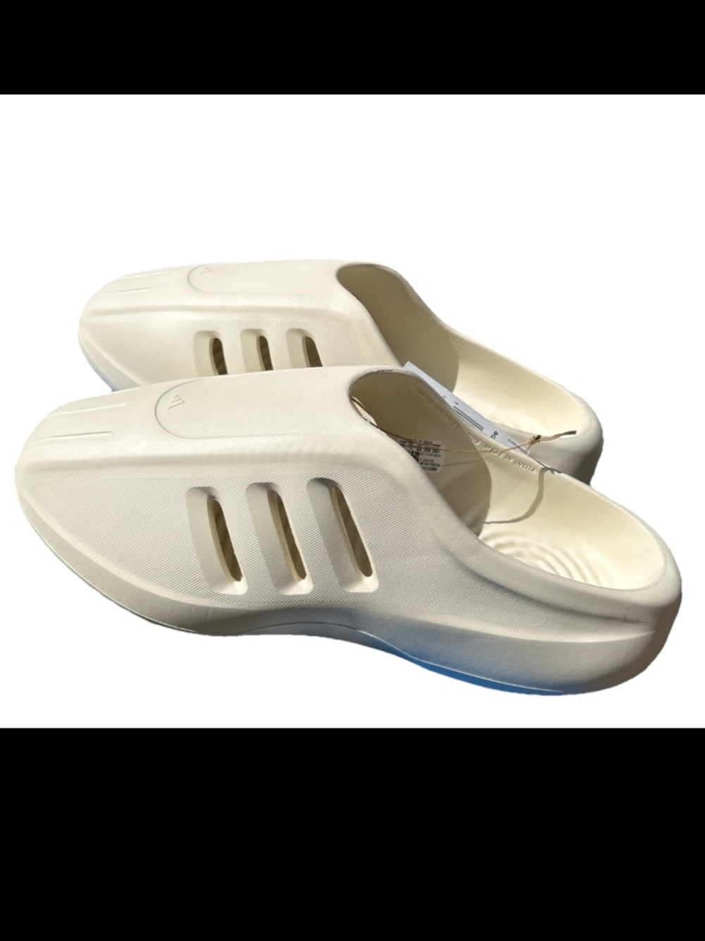 adidas Mens 11  women’s 12 adiFOM IIInfinity Mules White JH6766 - Picture 10 of 10